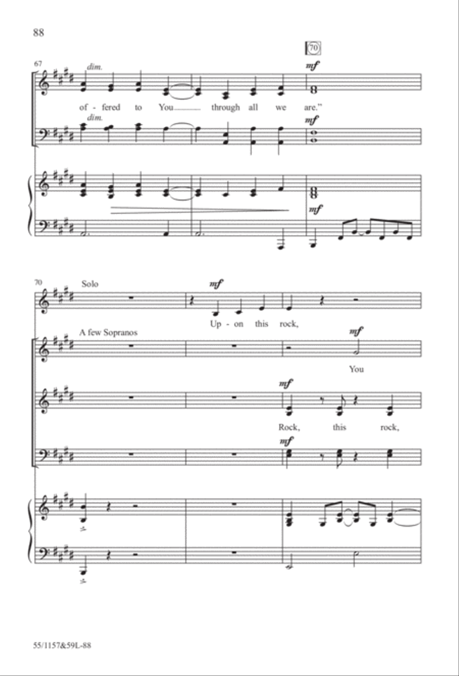 Upon This Rock (Digital Download) 4-Part scores gallery preview page 88