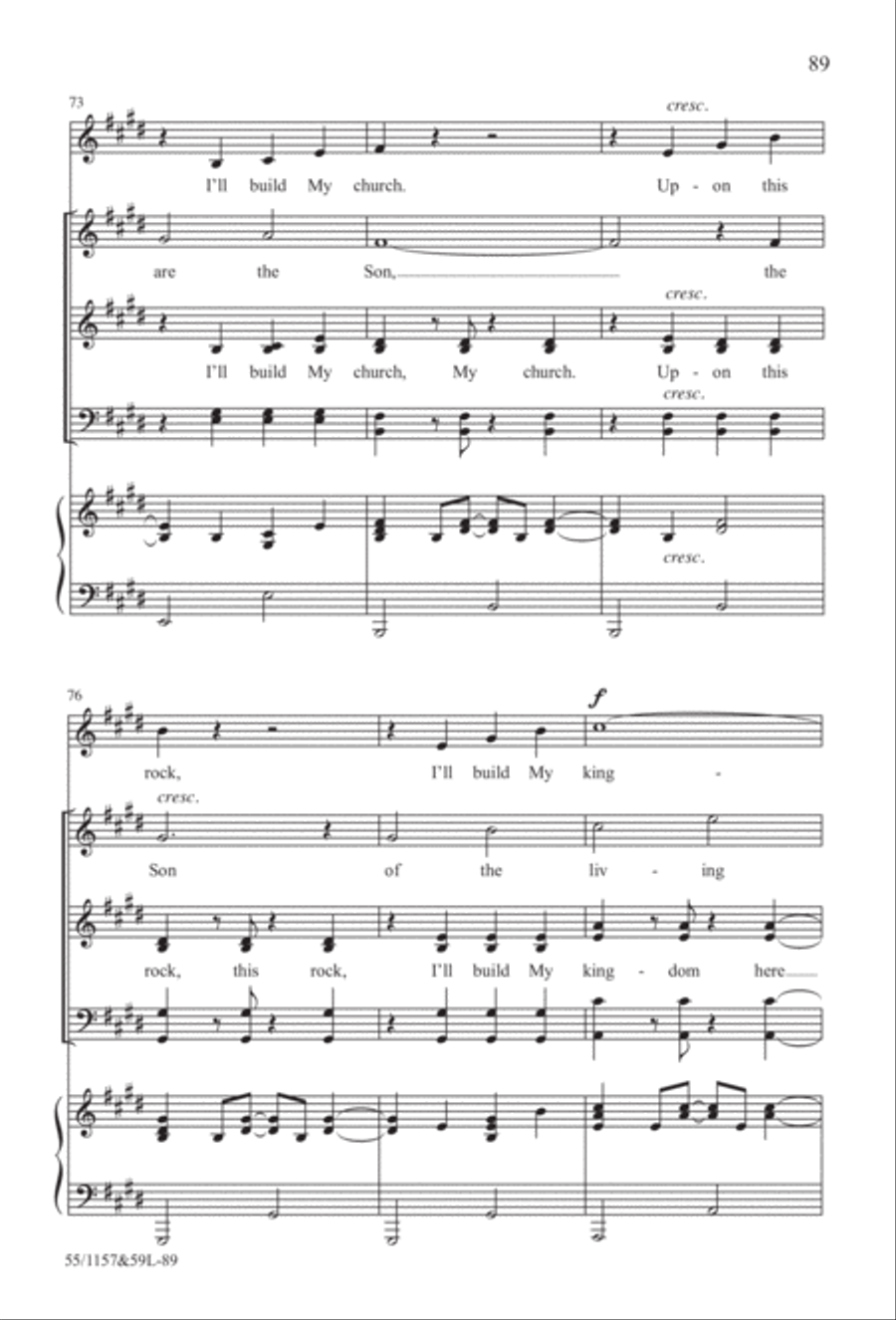 Upon This Rock (Digital Download) 4-Part scores gallery preview page 89