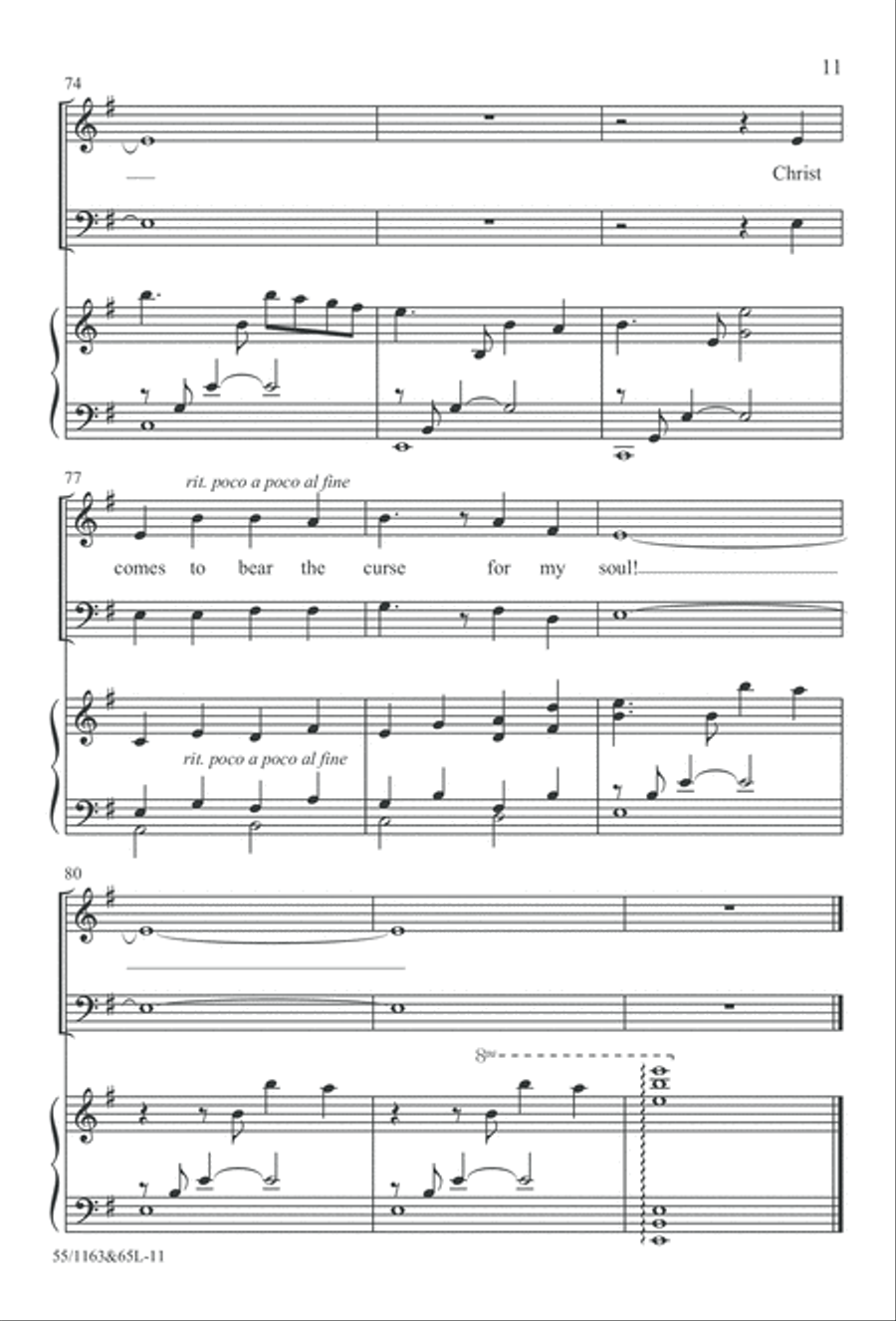 Wondrous Love (Digital Download) 4-Part scores gallery preview page 11