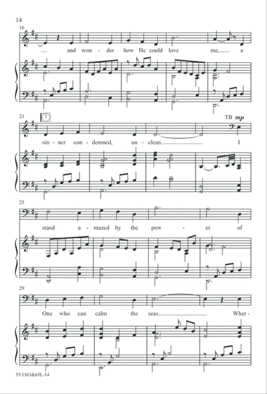 Wondrous Love (Digital Download) 4-Part scores gallery preview page 14