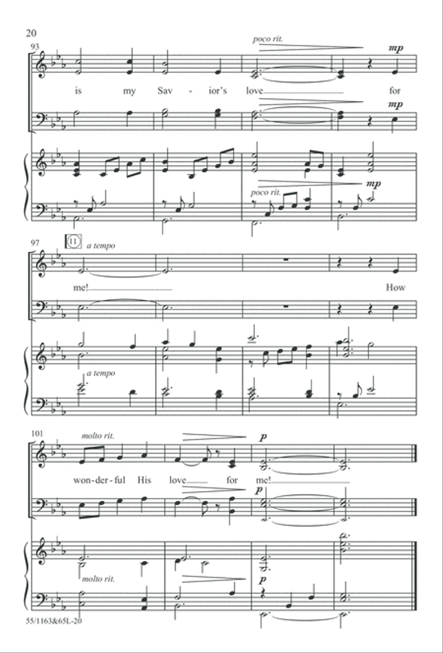 Wondrous Love (Digital Download) 4-Part scores gallery preview page 20