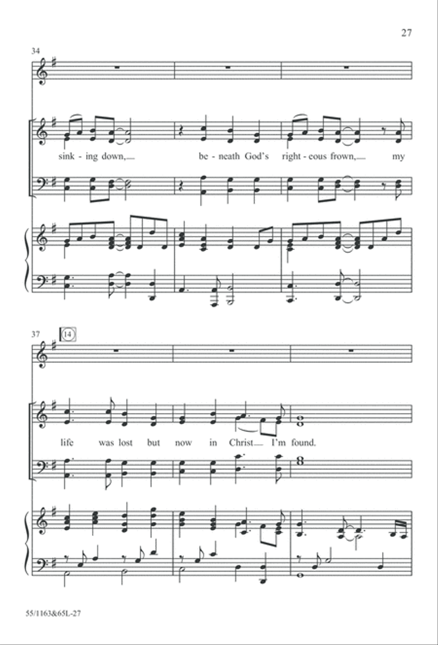 Wondrous Love (Digital Download) 4-Part scores gallery preview page 27