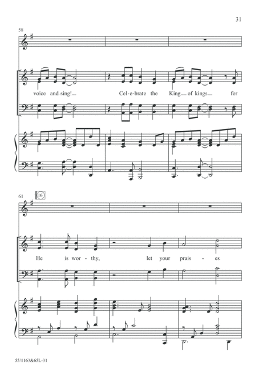 Wondrous Love (Digital Download) 4-Part scores gallery preview page 31