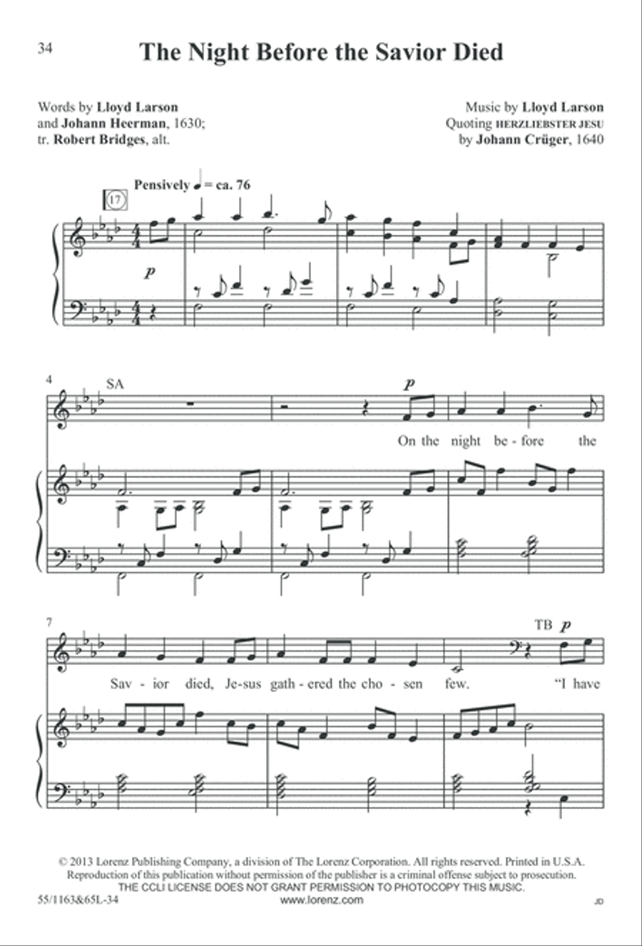 Wondrous Love (Digital Download) 4-Part scores gallery preview page 34