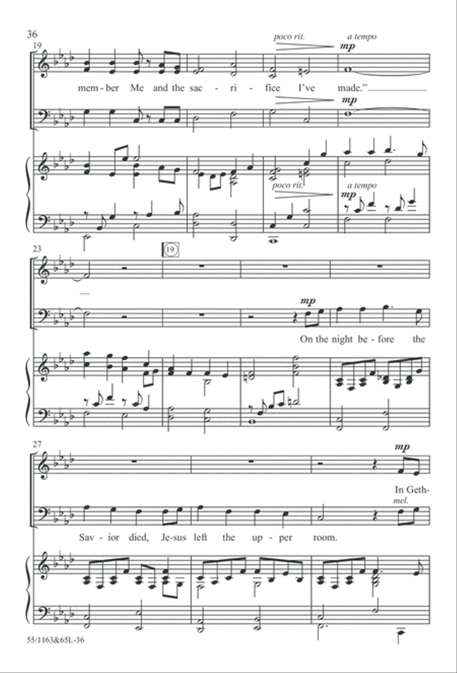 Wondrous Love (Digital Download) 4-Part scores gallery preview page 36