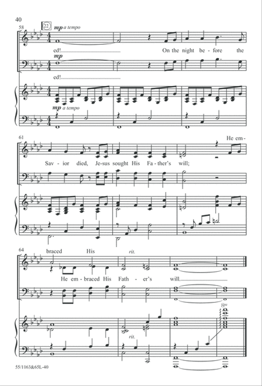 Wondrous Love (Digital Download) 4-Part scores gallery preview page 40