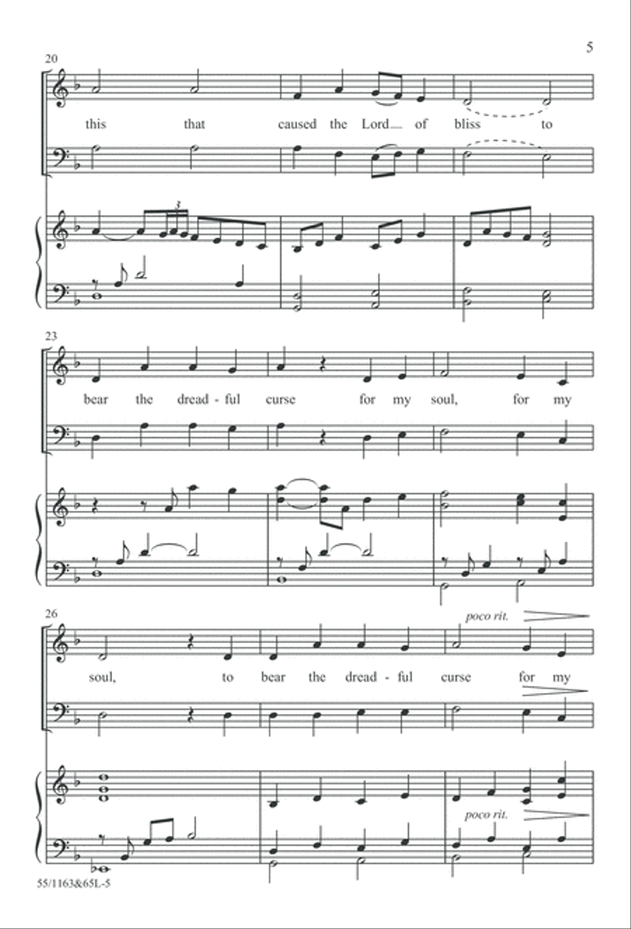 Wondrous Love (Digital Download) 4-Part scores gallery preview page 5