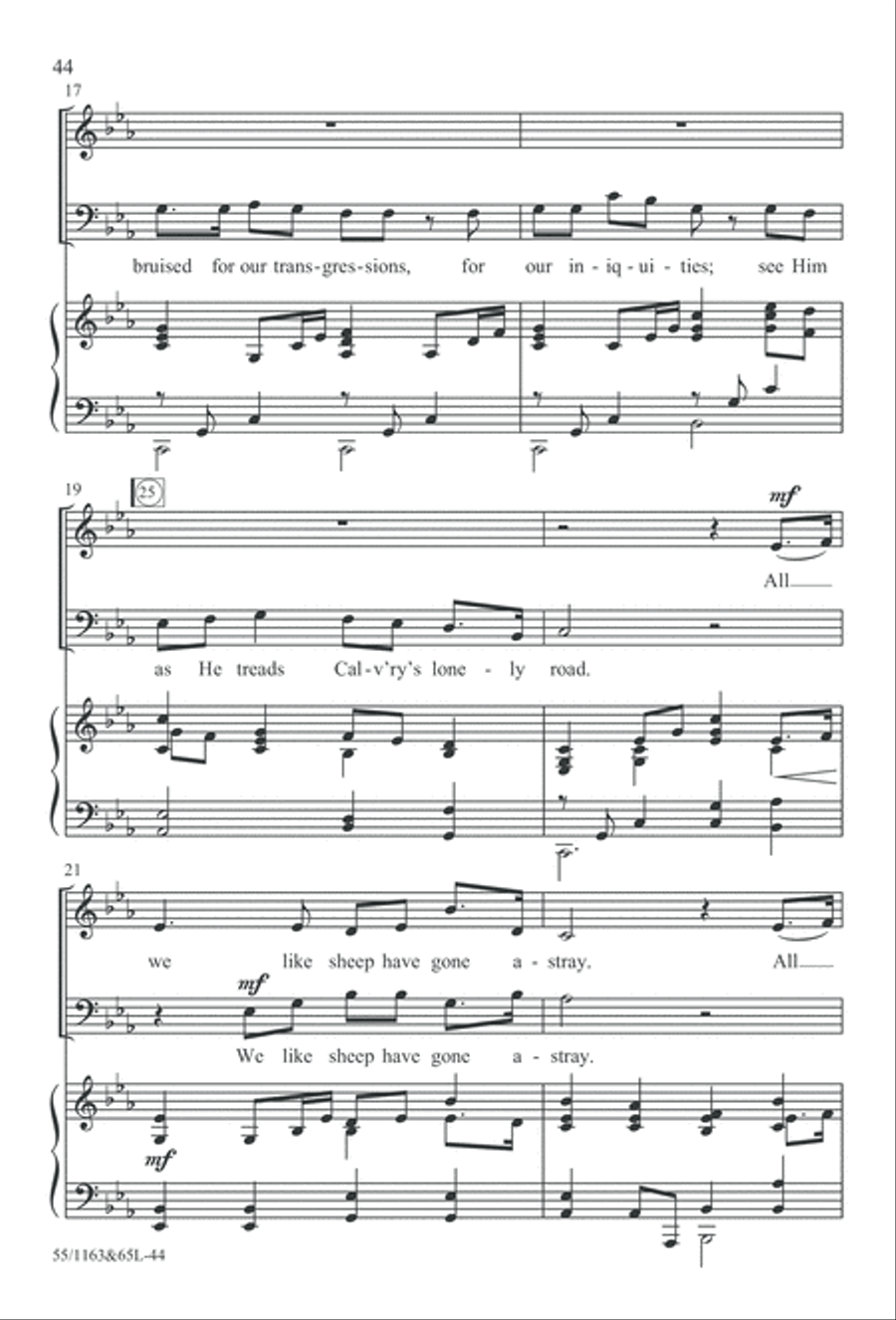 Wondrous Love (Digital Download) 4-Part scores gallery preview page 44