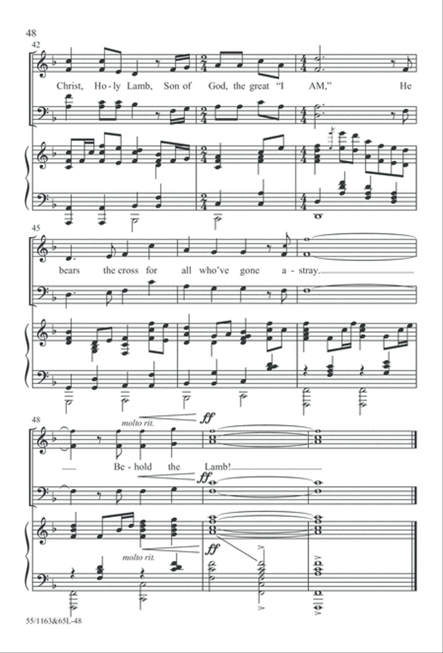 Wondrous Love (Digital Download) 4-Part scores gallery preview page 48