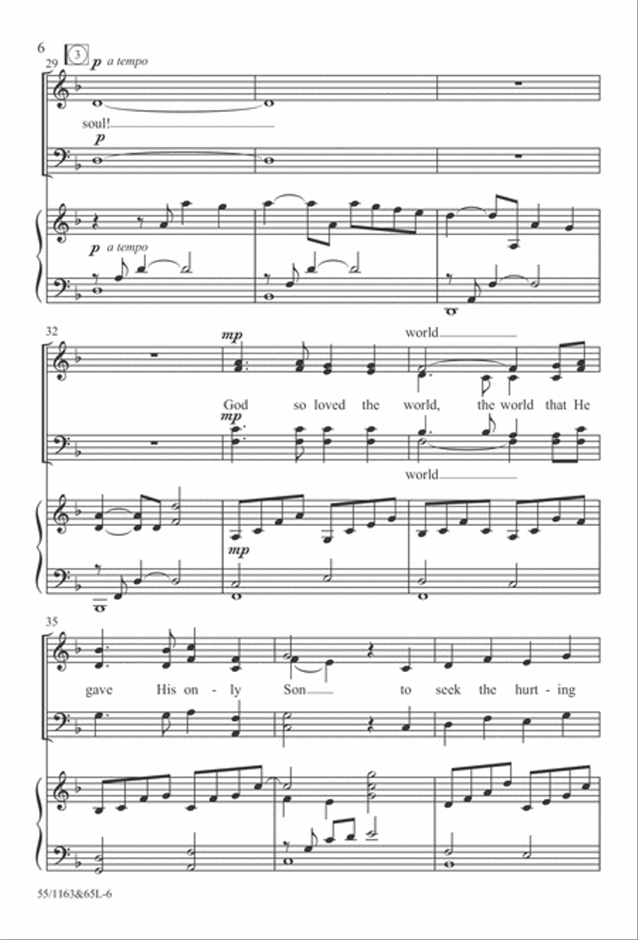 Wondrous Love (Digital Download) 4-Part scores gallery preview page 6