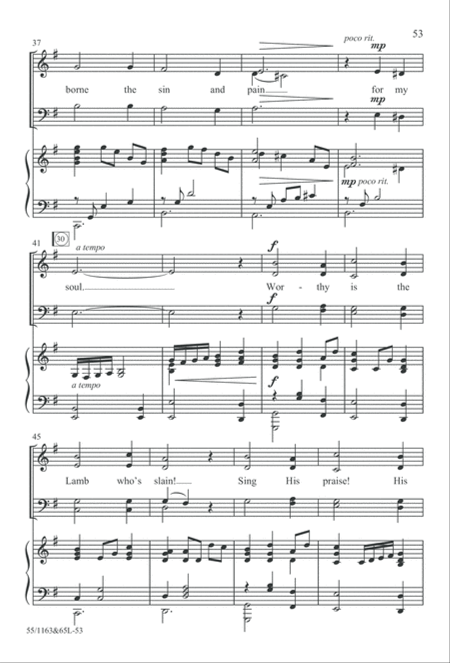 Wondrous Love (Digital Download) 4-Part scores gallery preview page 53