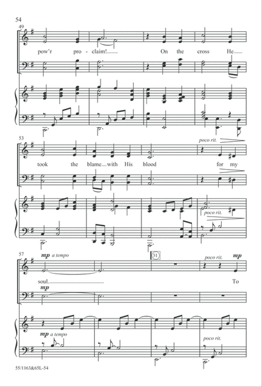 Wondrous Love (Digital Download) 4-Part scores gallery preview page 54