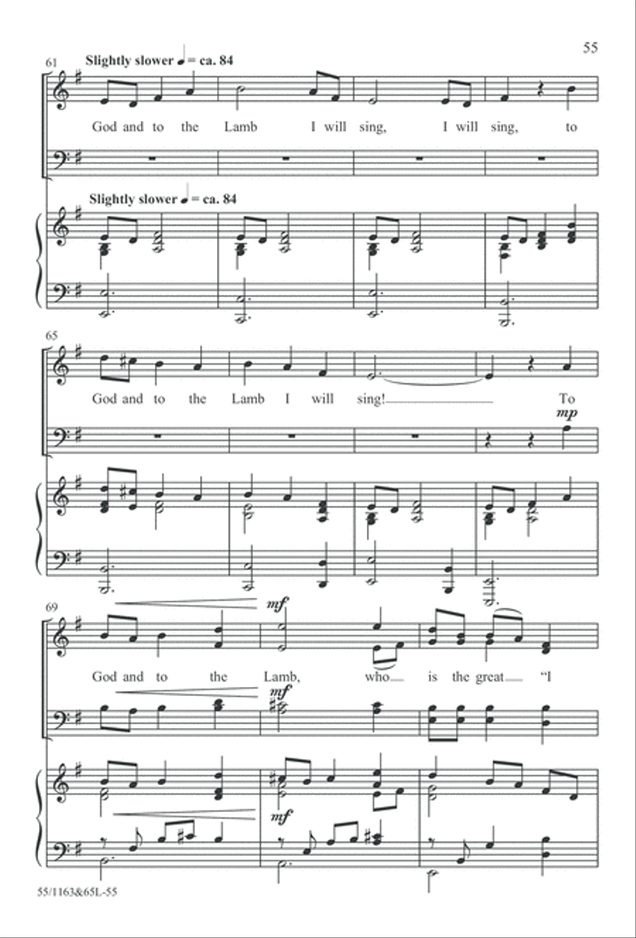 Wondrous Love (Digital Download) 4-Part scores gallery preview page 55