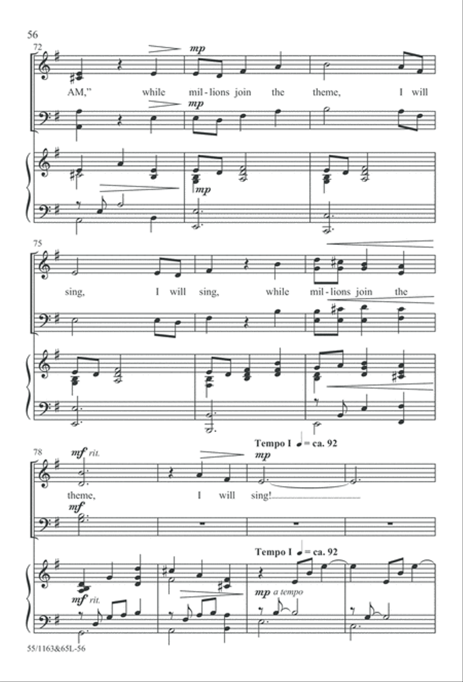 Wondrous Love (Digital Download) 4-Part scores gallery preview page 56