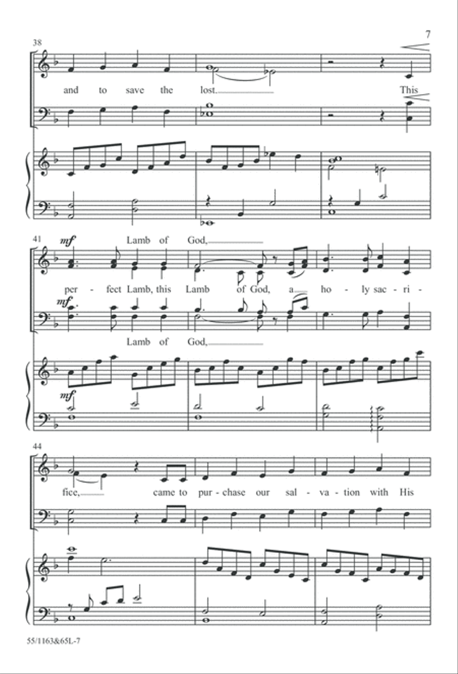 Wondrous Love (Digital Download) 4-Part scores gallery preview page 7