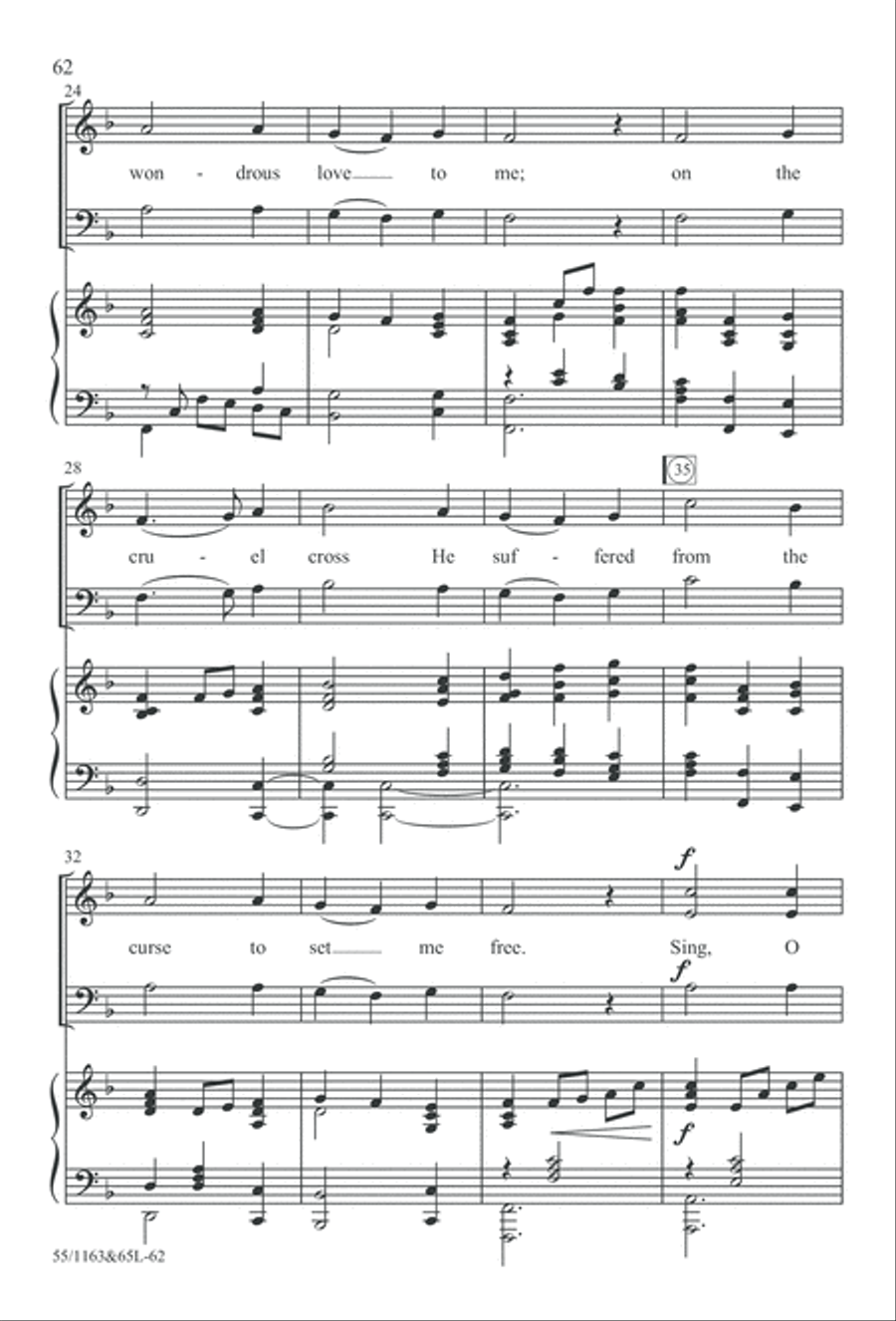 Wondrous Love (Digital Download) 4-Part scores gallery preview page 62