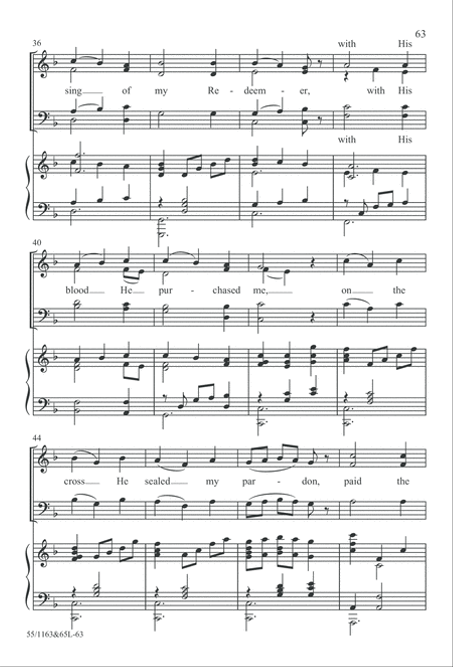 Wondrous Love (Digital Download) 4-Part scores gallery preview page 63