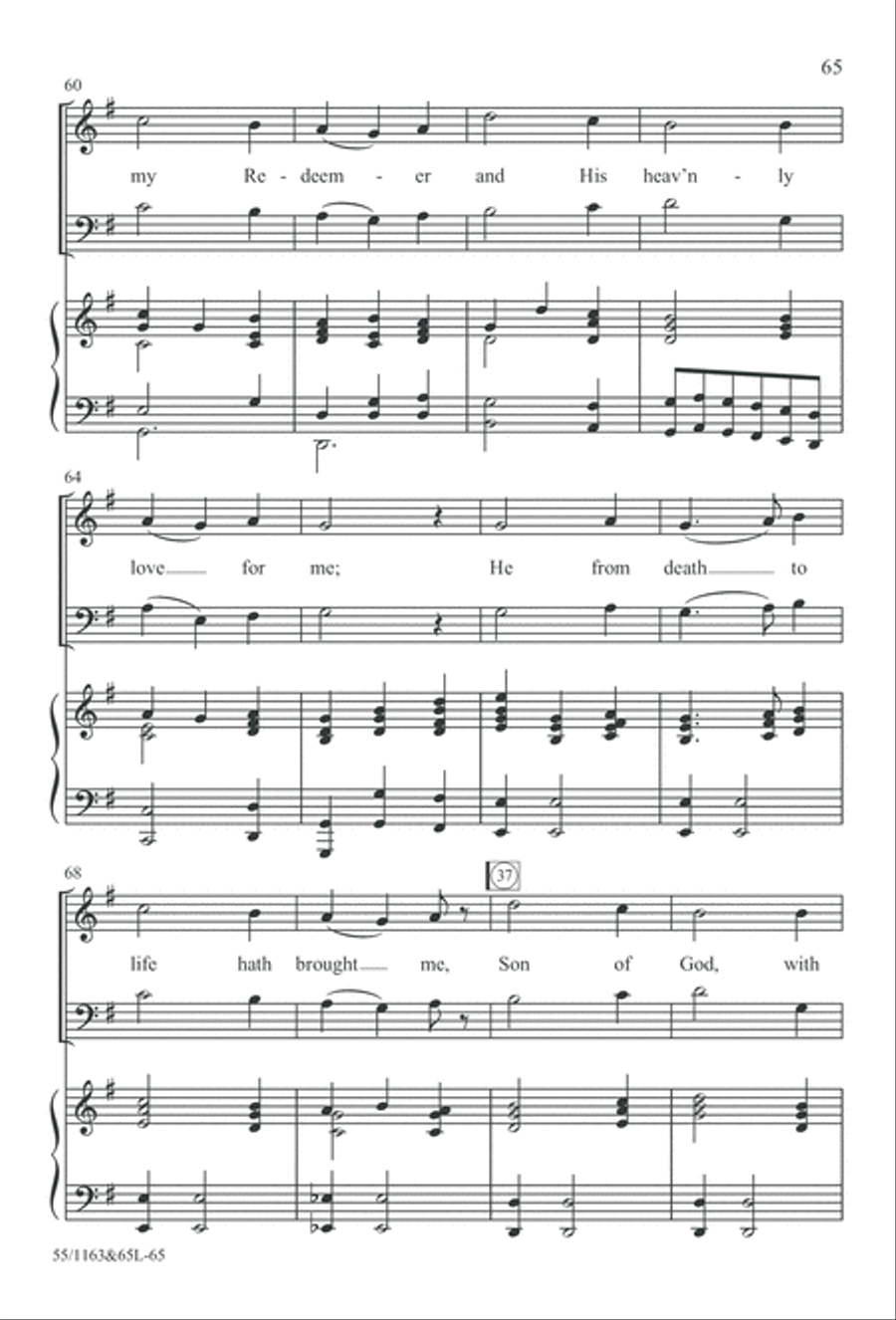 Wondrous Love (Digital Download) 4-Part scores gallery preview page 65