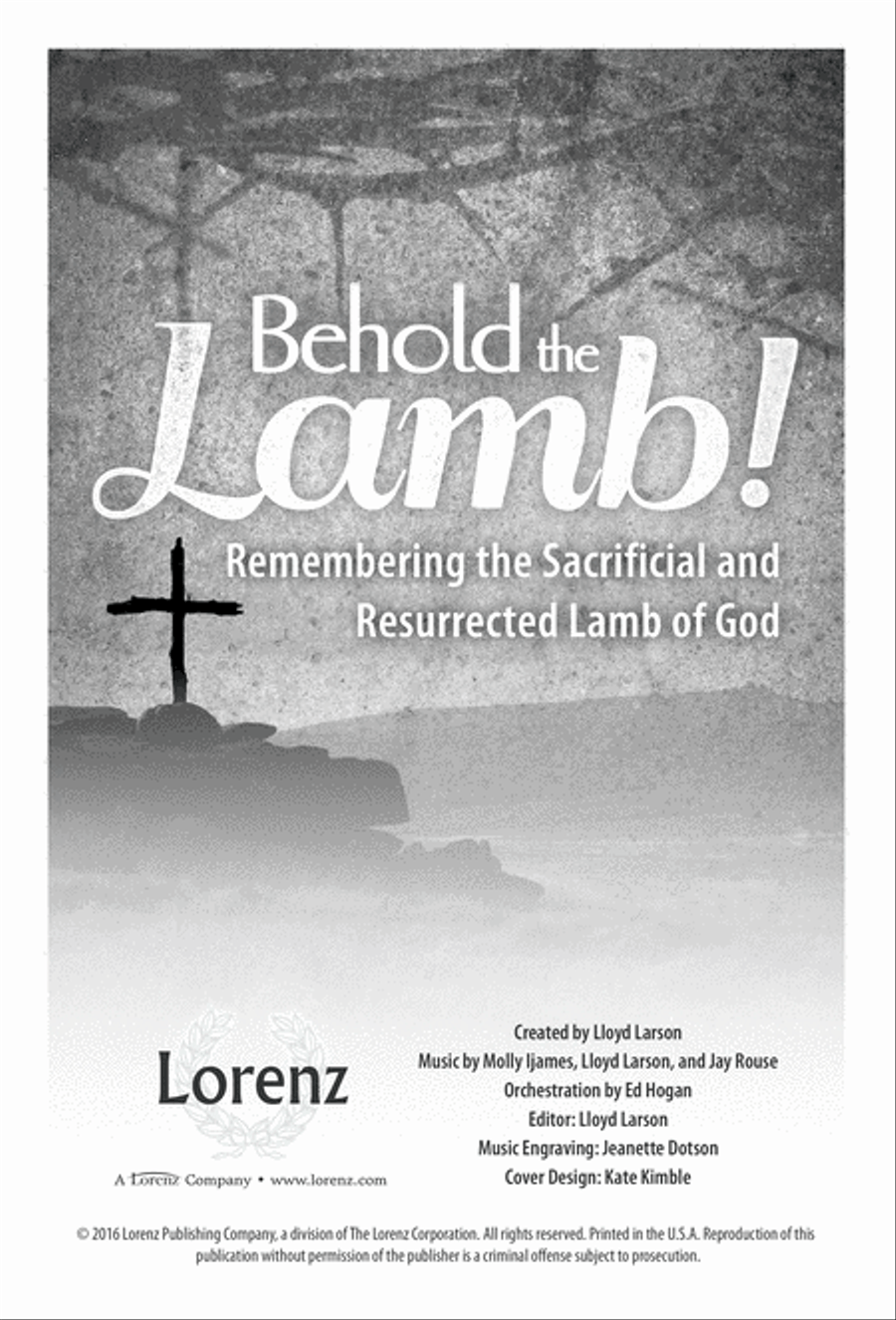 Behold the Lamb! - SAB (Digital Download) 3-Part scores gallery preview page 1