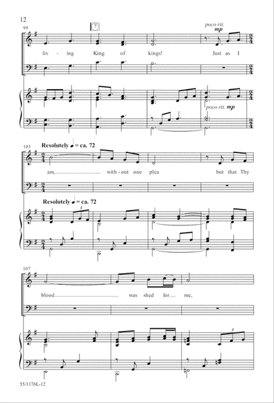 Behold the Lamb! - SAB (Digital Download) 3-Part scores gallery preview page 12