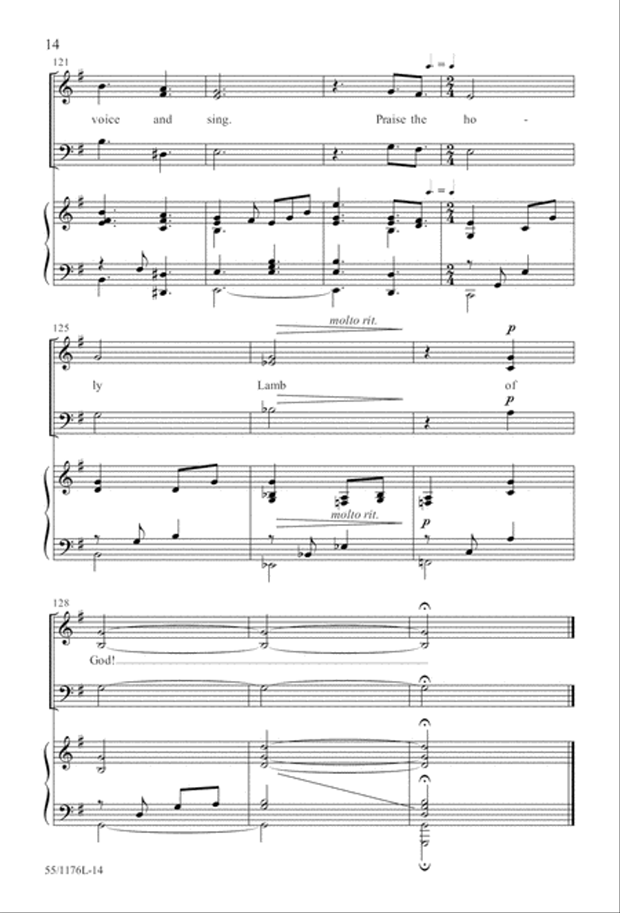 Behold the Lamb! - SAB (Digital Download) 3-Part scores gallery preview page 14