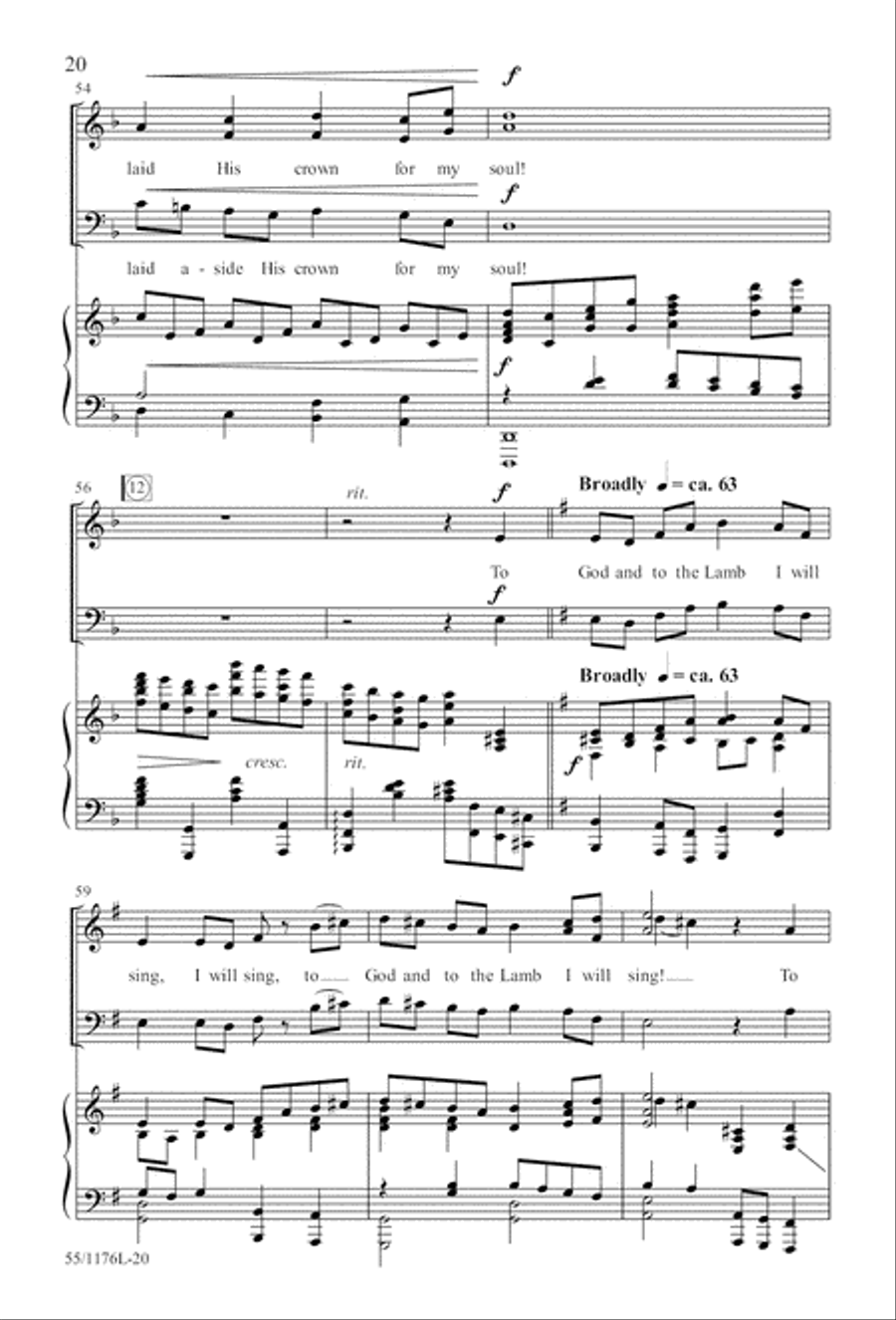 Behold the Lamb! - SAB (Digital Download) 3-Part scores gallery preview page 20