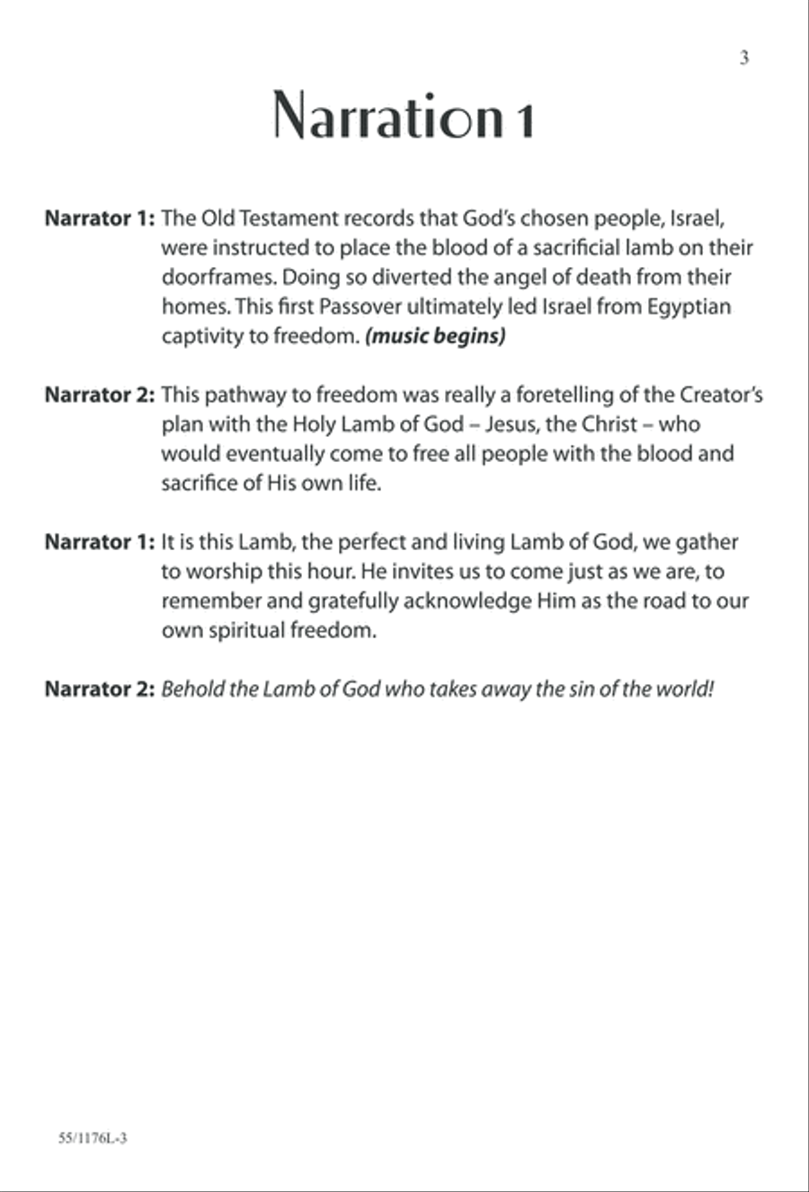 Behold the Lamb! - SAB (Digital Download) 3-Part scores gallery preview page 3