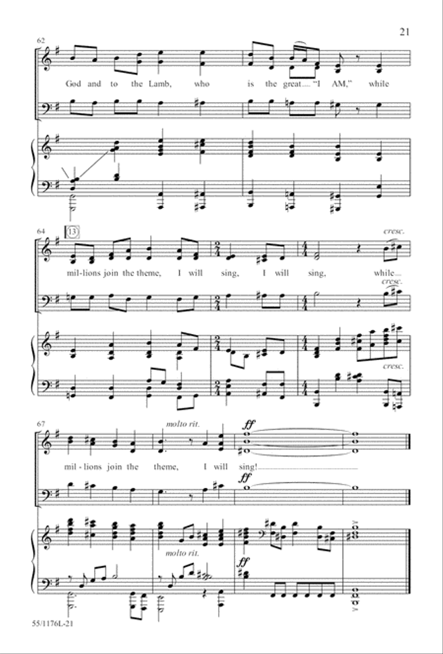 Behold the Lamb! - SAB (Digital Download) 3-Part scores gallery preview page 21