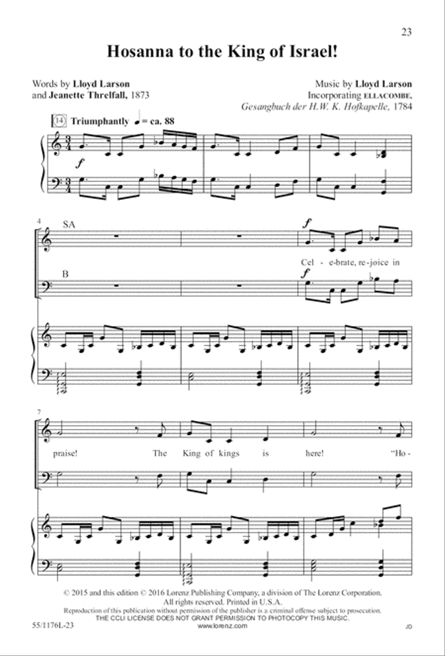 Behold the Lamb! - SAB (Digital Download) 3-Part scores gallery preview page 23