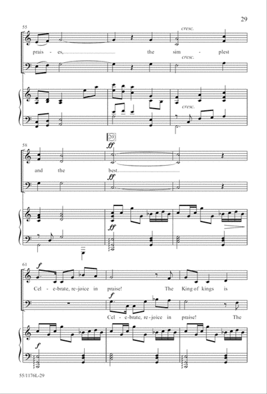 Behold the Lamb! - SAB (Digital Download) 3-Part scores gallery preview page 29