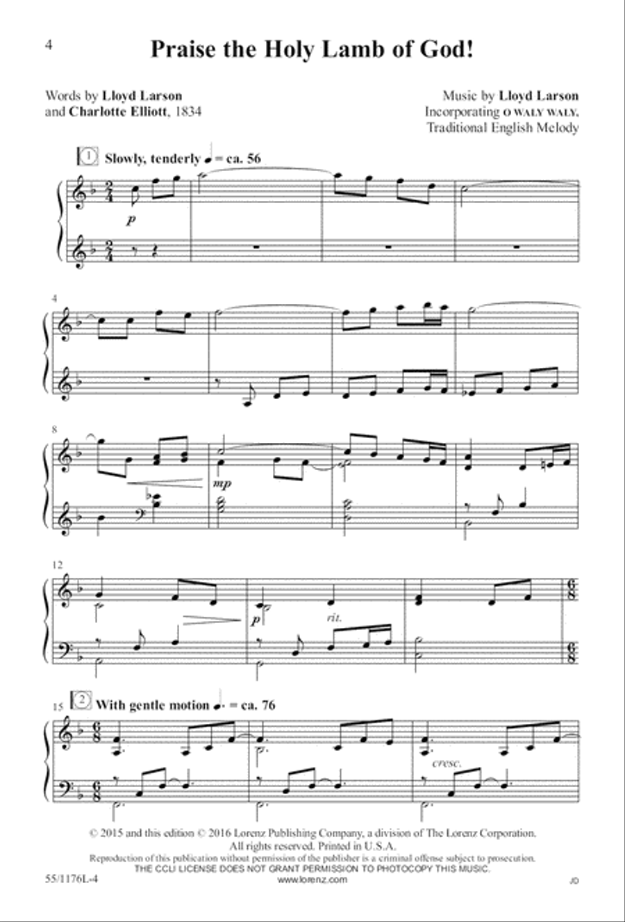 Behold the Lamb! - SAB (Digital Download) 3-Part scores gallery preview page 4