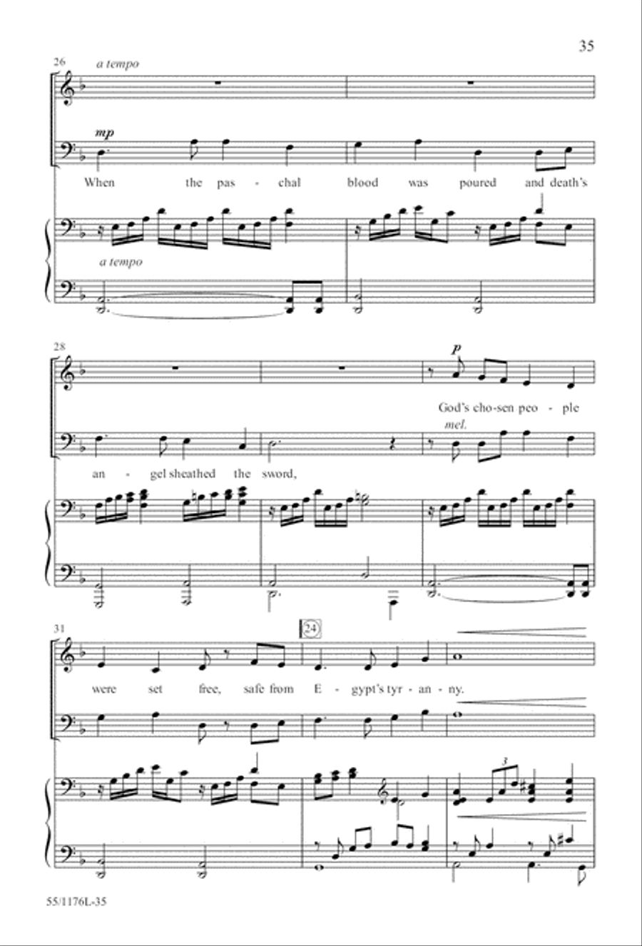 Behold the Lamb! - SAB (Digital Download) 3-Part scores gallery preview page 35