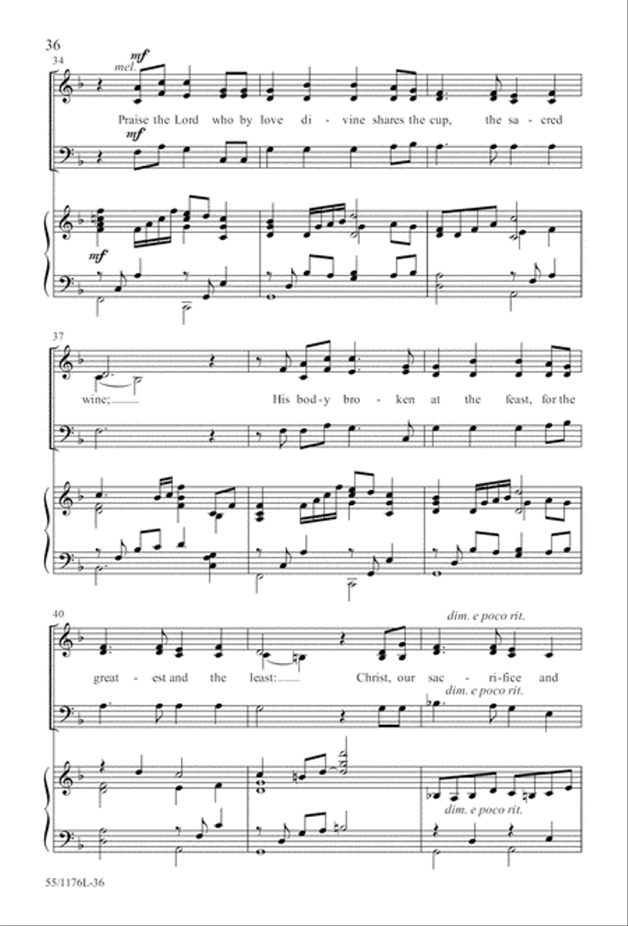 Behold the Lamb! - SAB (Digital Download) 3-Part scores gallery preview page 36