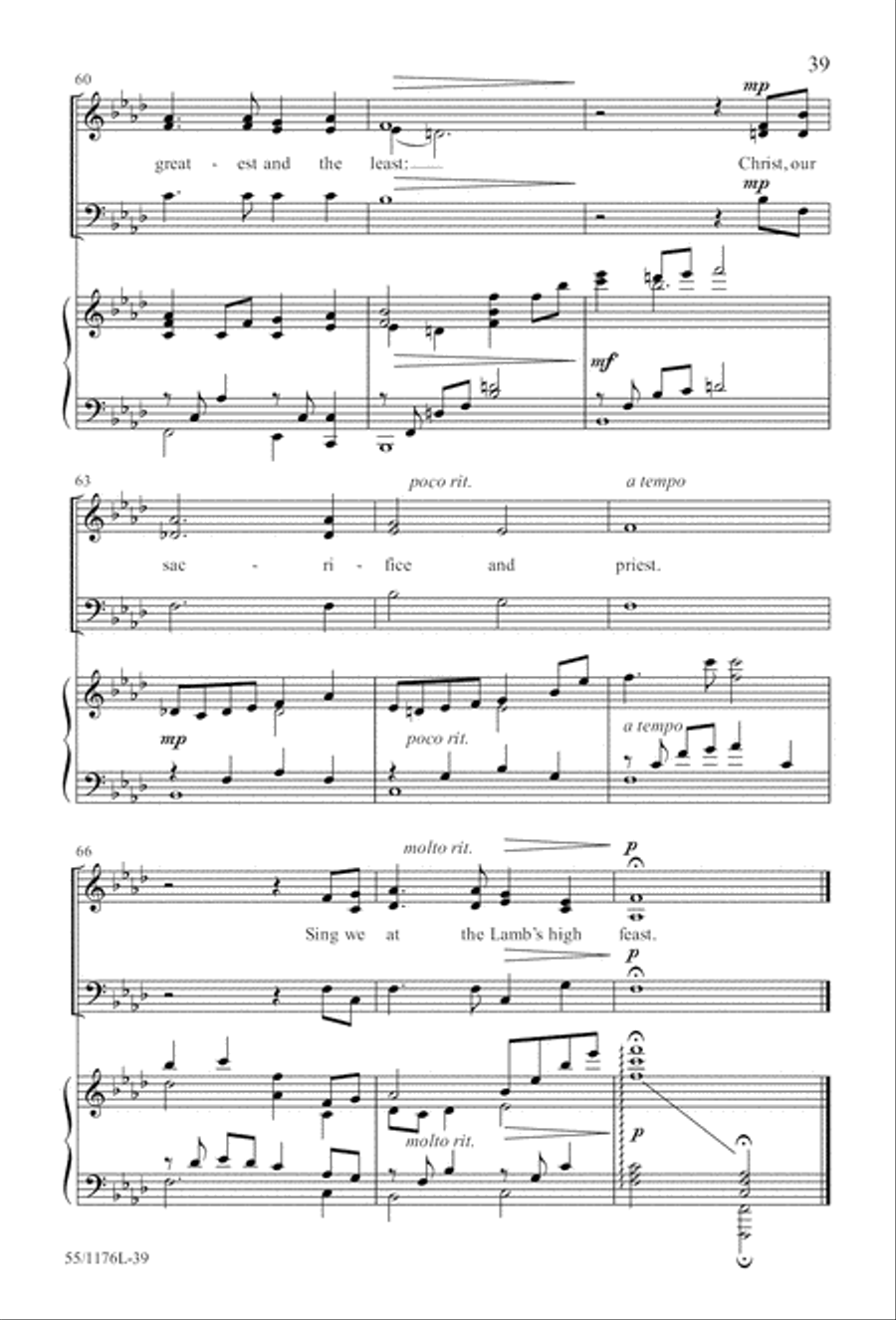 Behold the Lamb! - SAB (Digital Download) 3-Part scores gallery preview page 39