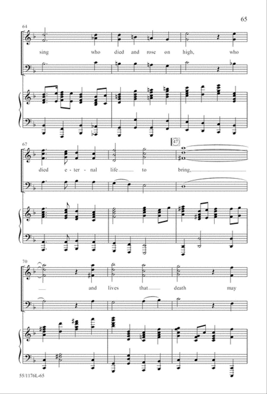 Behold the Lamb! - SAB (Digital Download) 3-Part scores gallery preview page 65