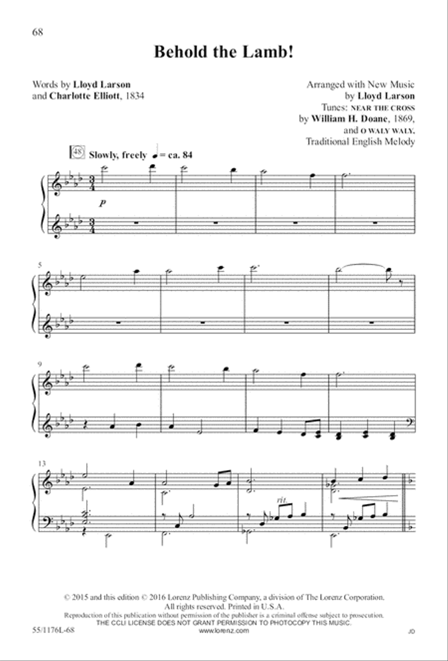 Behold the Lamb! - SAB (Digital Download) 3-Part scores gallery preview page 68