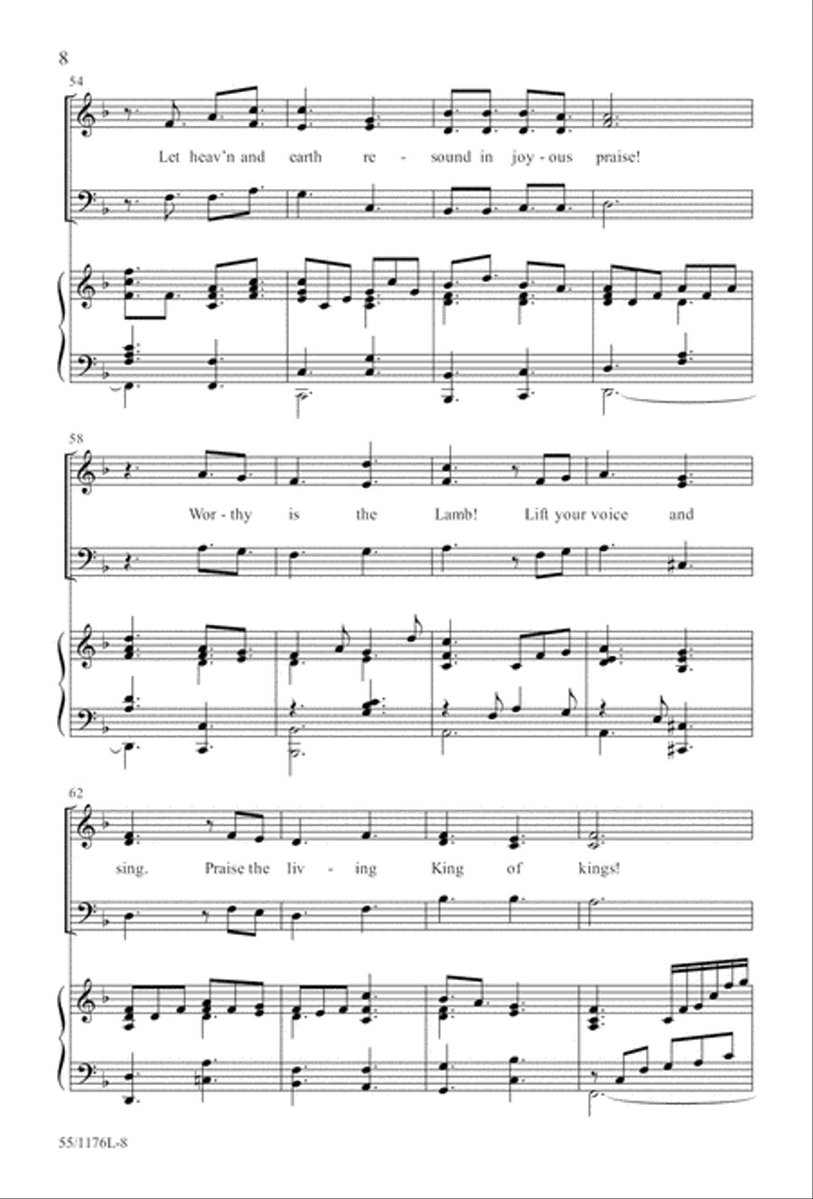 Behold the Lamb! - SAB (Digital Download) 3-Part scores gallery preview page 8