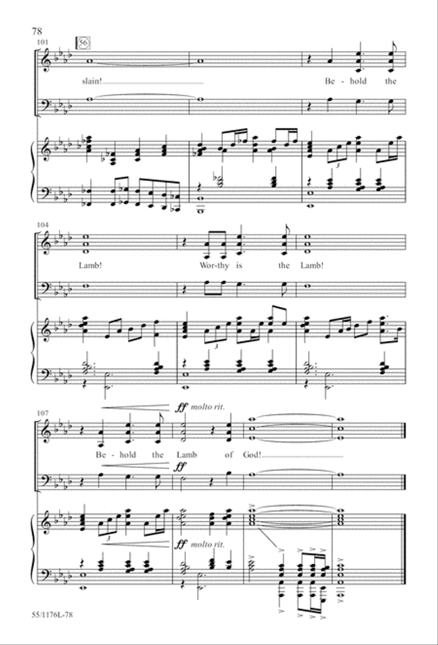 Behold the Lamb! - SAB (Digital Download) 3-Part scores gallery preview page 78