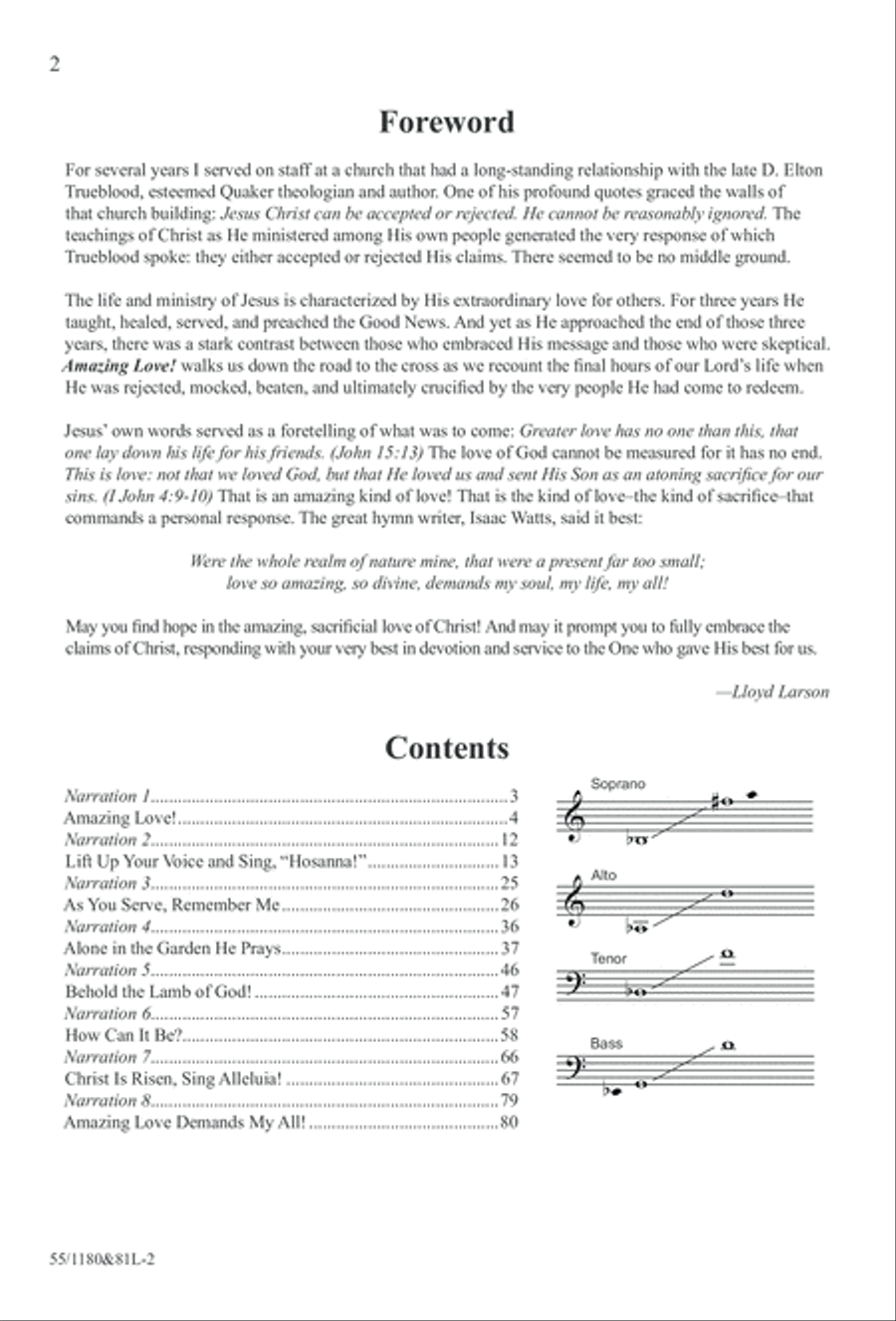 Amazing Love! (Digital Download) 4-Part scores gallery preview page 2