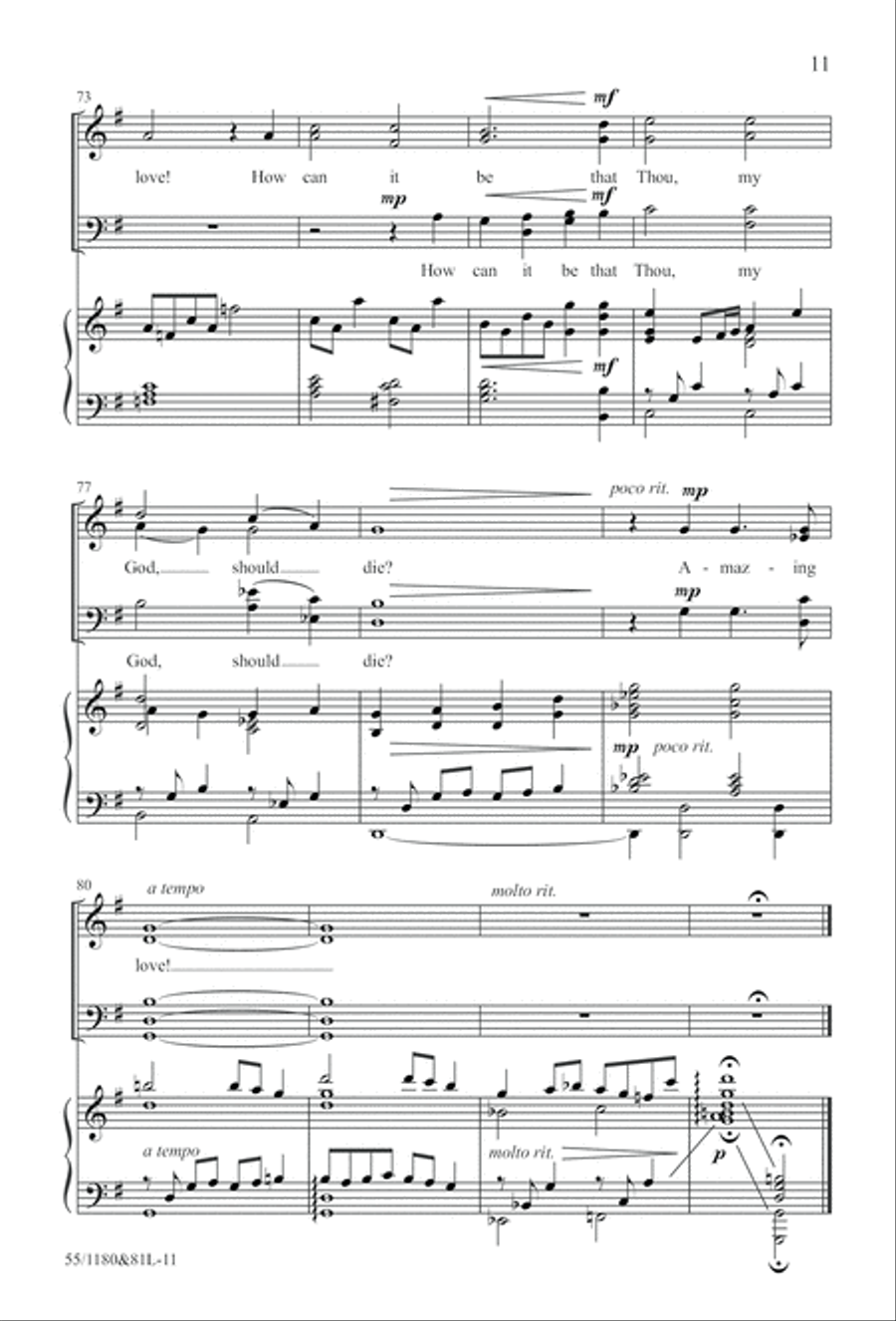 Amazing Love! (Digital Download) 4-Part scores gallery preview page 11