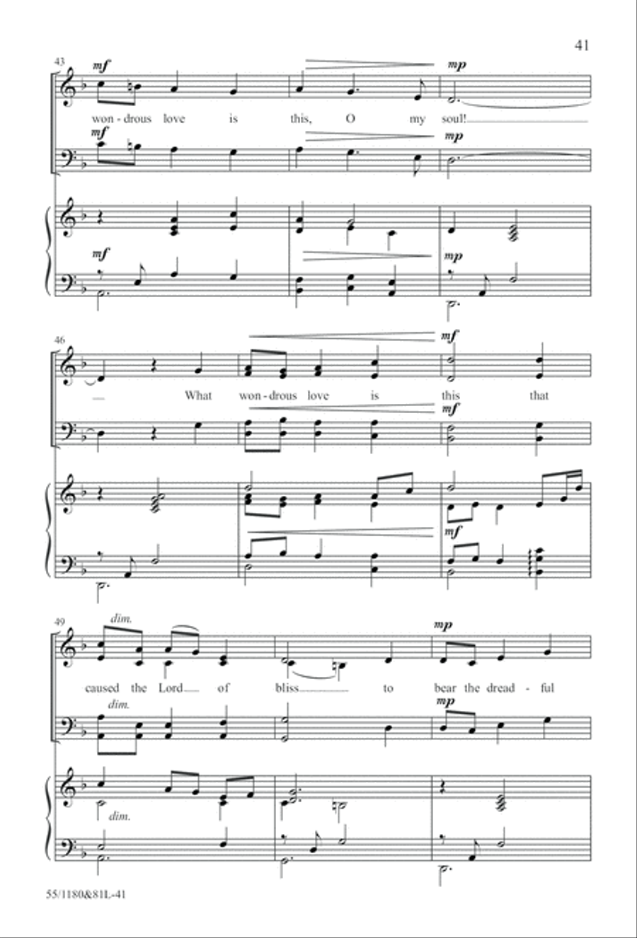 Amazing Love! (Digital Download) 4-Part scores gallery preview page 41