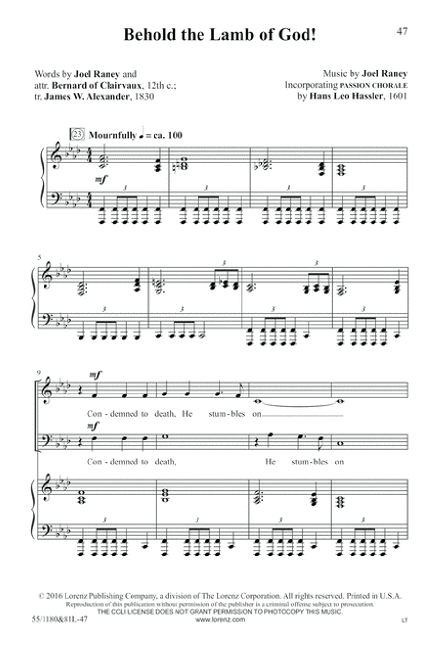 Amazing Love! (Digital Download) 4-Part scores gallery preview page 47