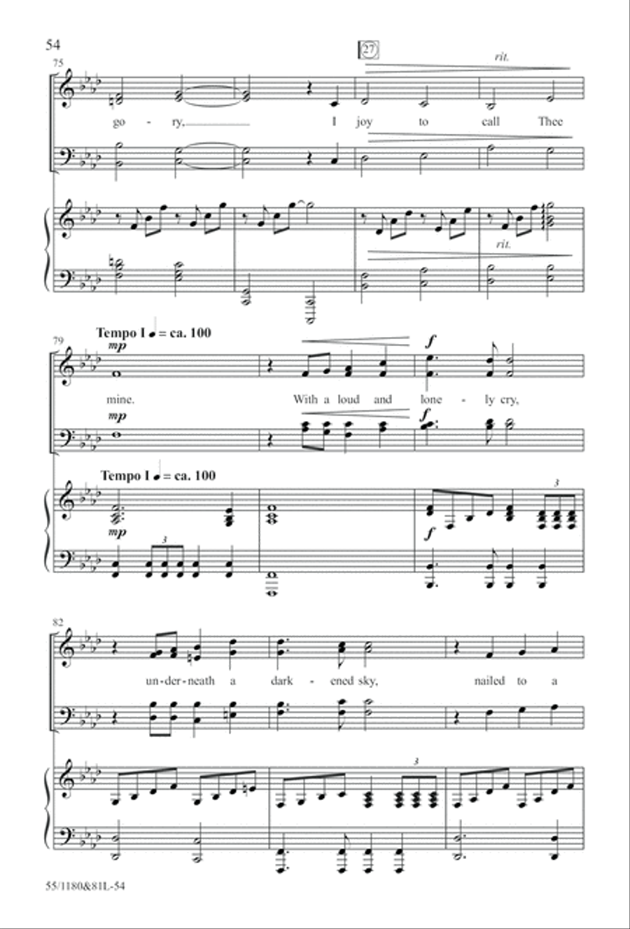 Amazing Love! (Digital Download) 4-Part scores gallery preview page 54