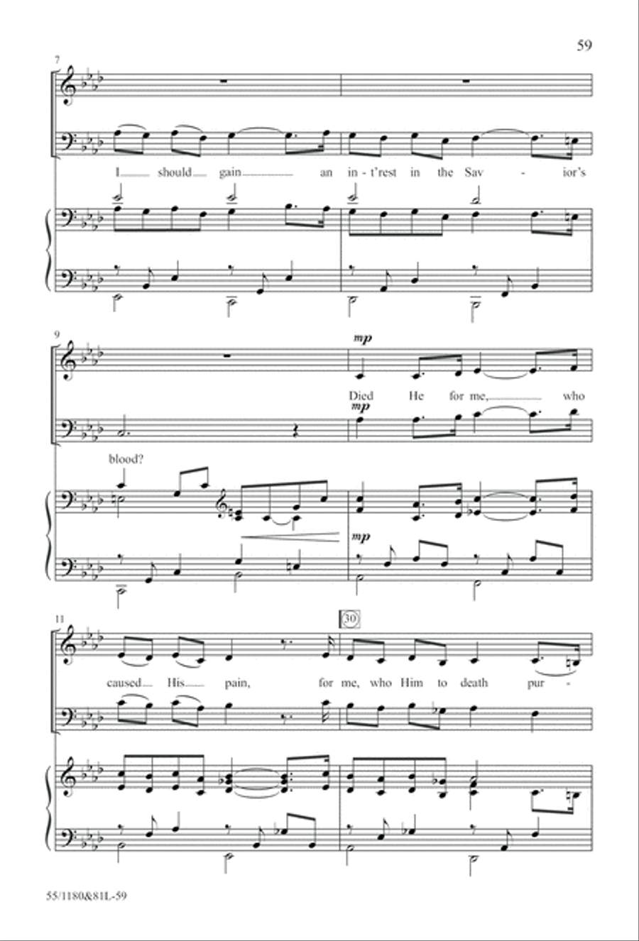 Amazing Love! (Digital Download) 4-Part scores gallery preview page 59