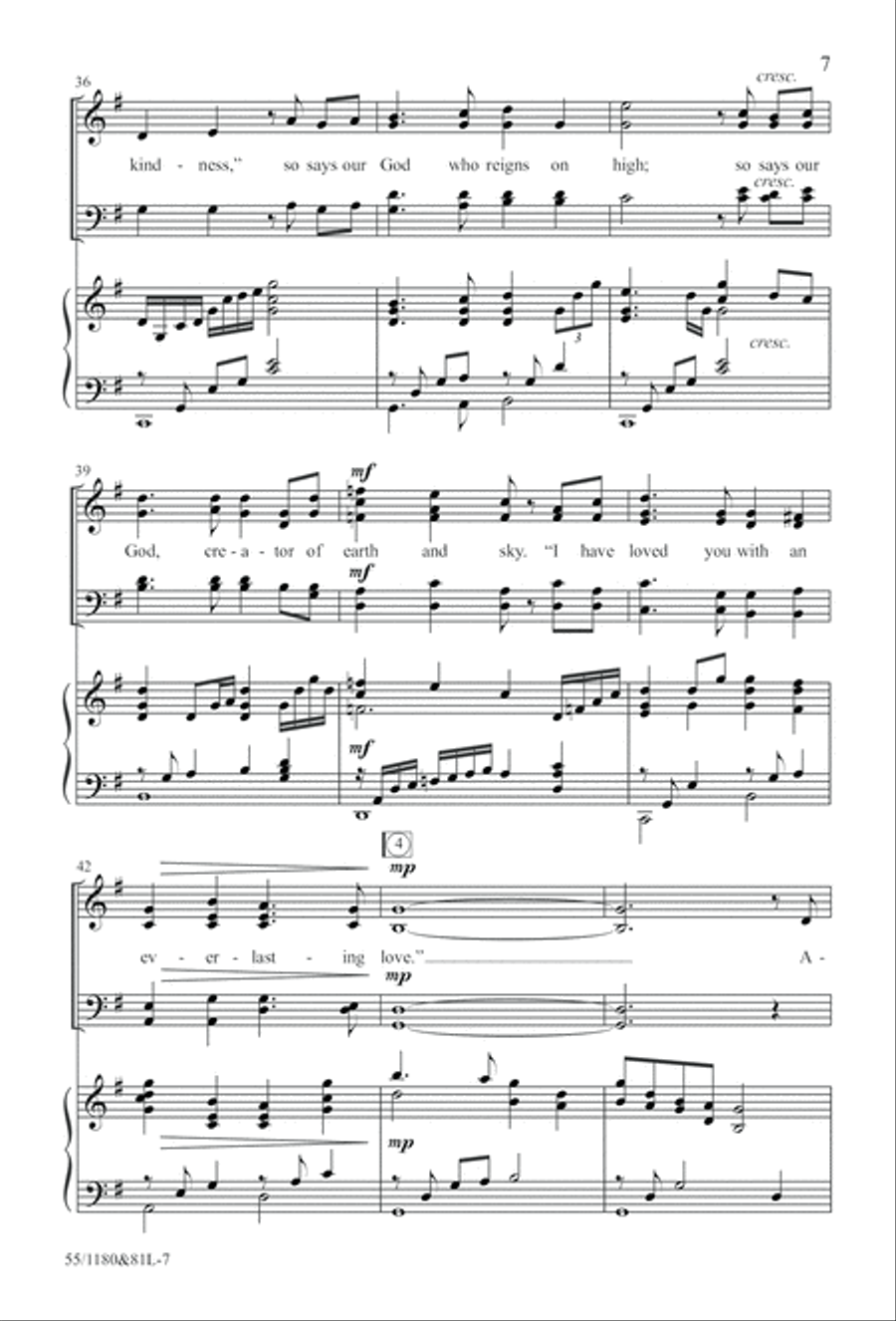 Amazing Love! (Digital Download) 4-Part scores gallery preview page 7