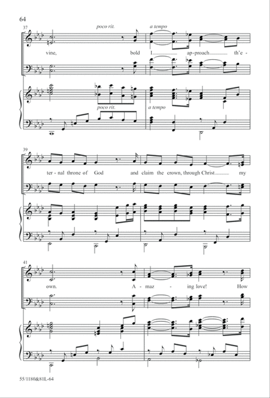 Amazing Love! (Digital Download) 4-Part scores gallery preview page 64
