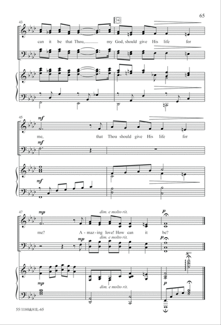 Amazing Love! (Digital Download) 4-Part scores gallery preview page 65