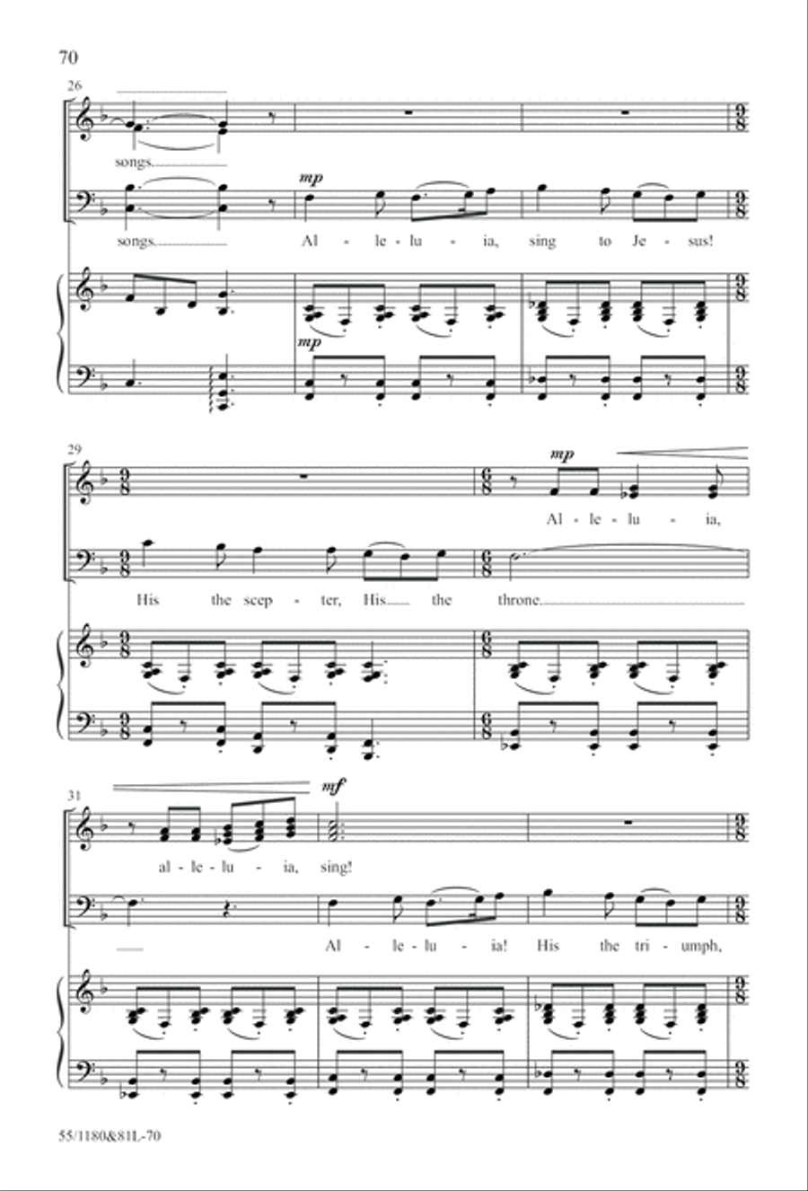 Amazing Love! (Digital Download) 4-Part scores gallery preview page 70
