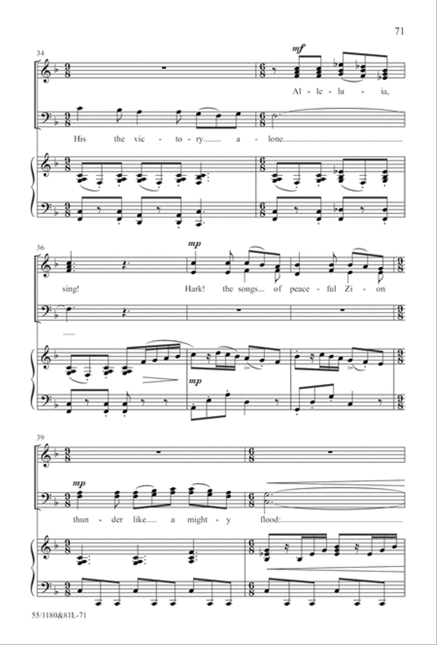 Amazing Love! (Digital Download) 4-Part scores gallery preview page 71