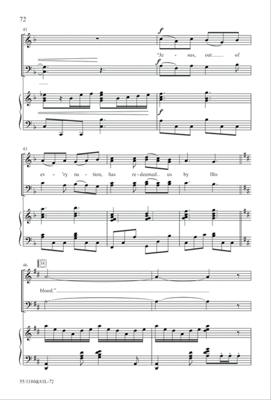 Amazing Love! (Digital Download) 4-Part scores gallery preview page 72